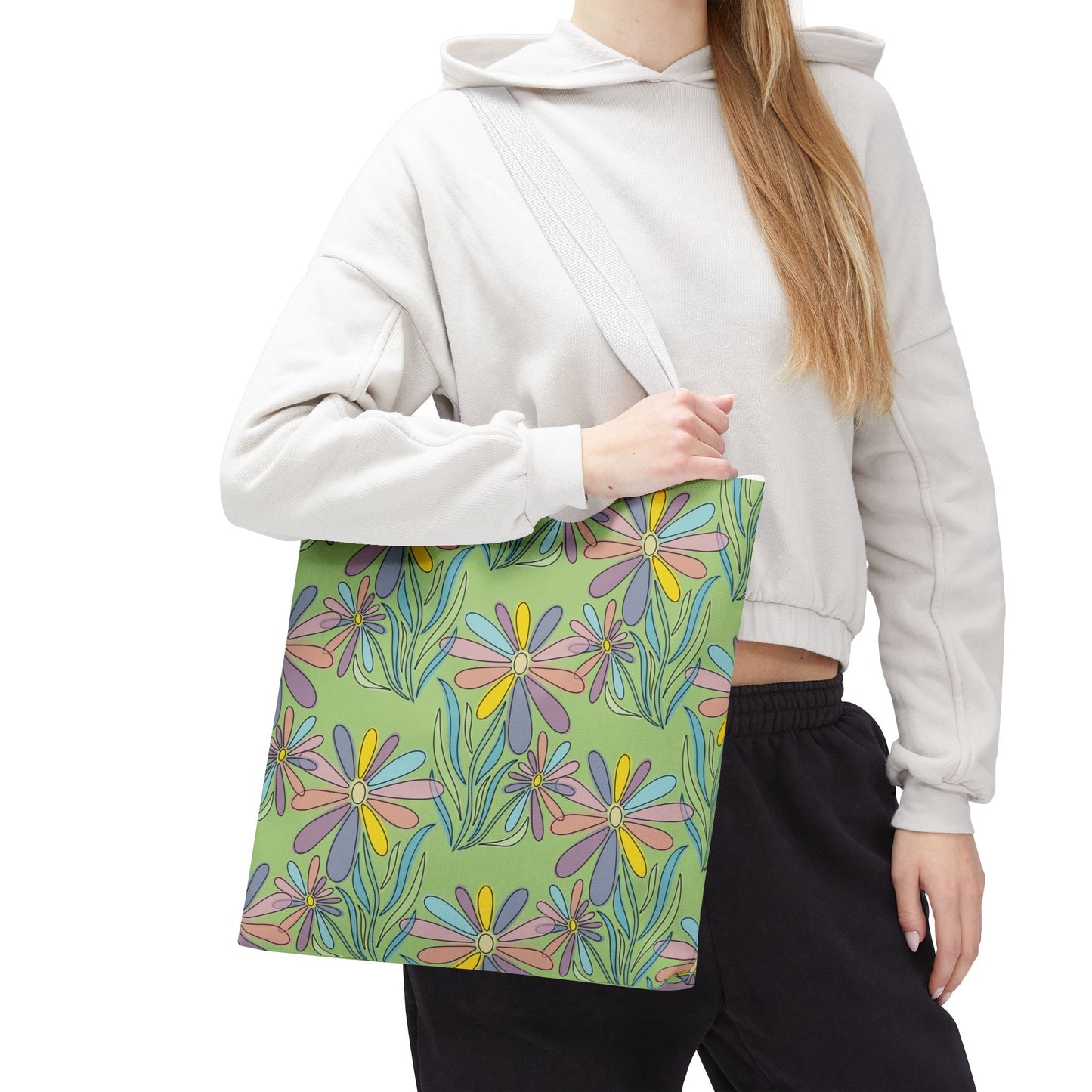 Floral Pattern Tote Bag, Gift for Garden Lovers