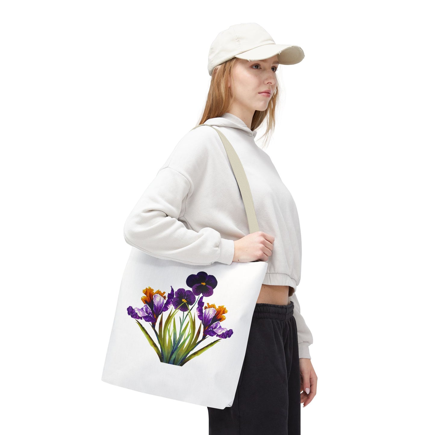 Floral Tote Bag, Reusable Grocery Tote