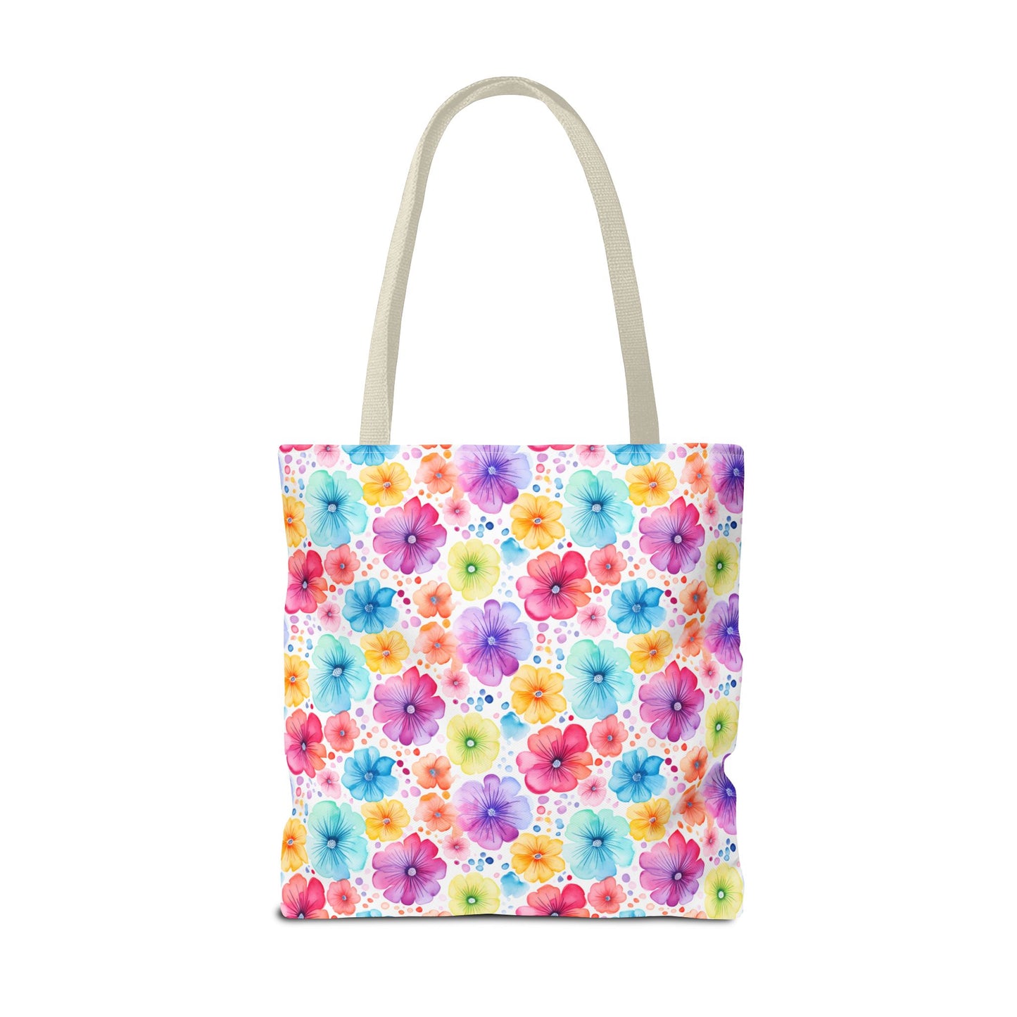 Vibrant Floral Tote Bag, Perfect Gift for Mother's Day, Bright Summer Accessory