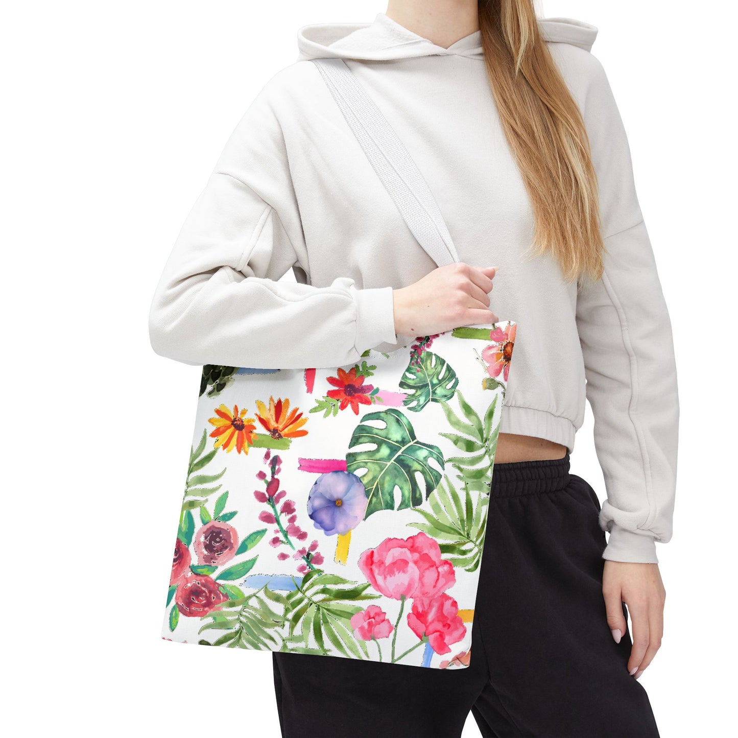 Floral Print Tote Bag