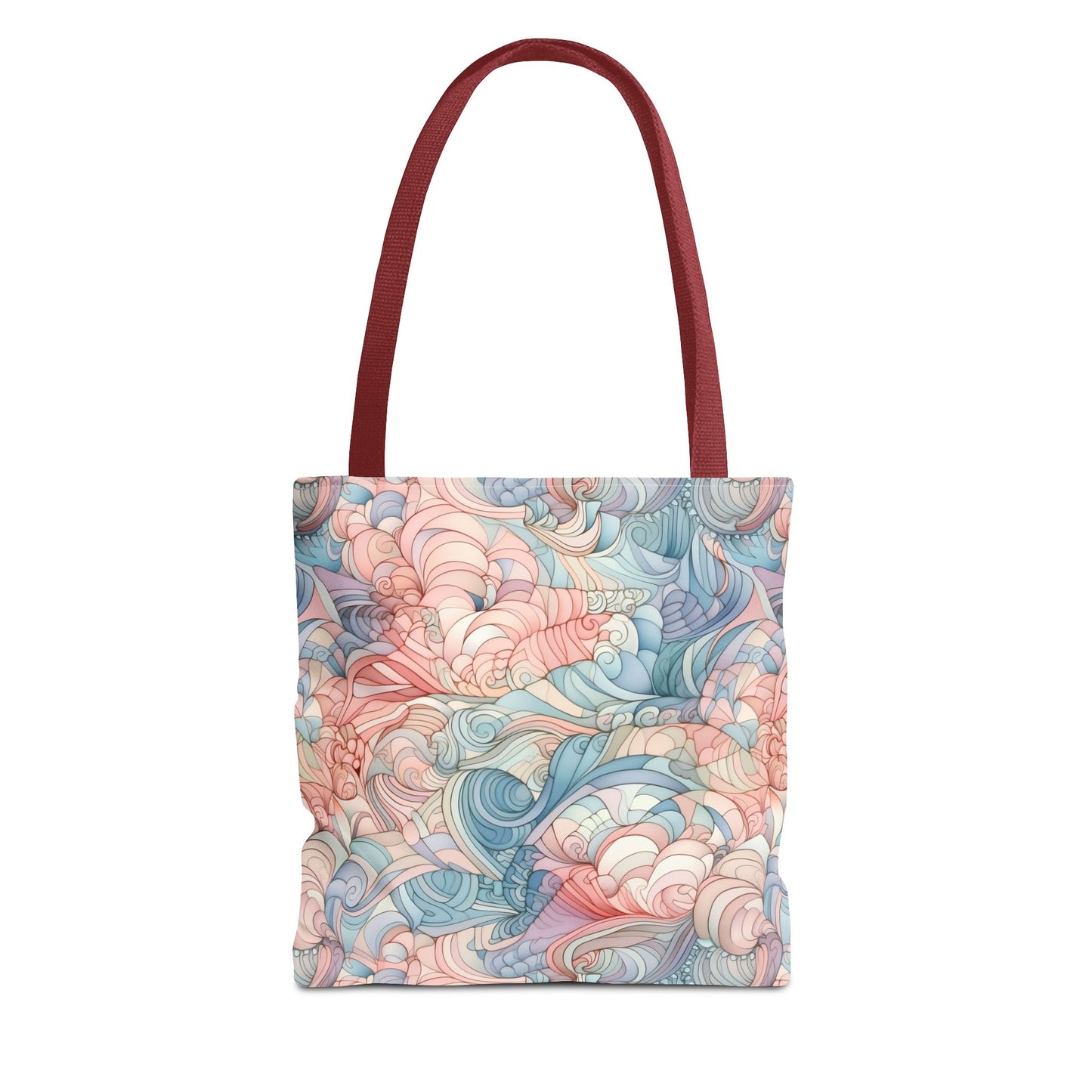 Artistic Tote Bag with a Colorful Swirl Design