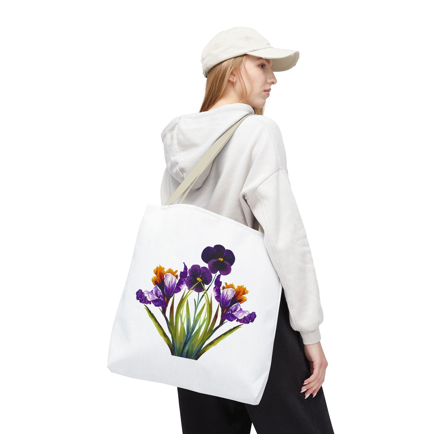 Floral Tote Bag, Reusable Grocery Tote