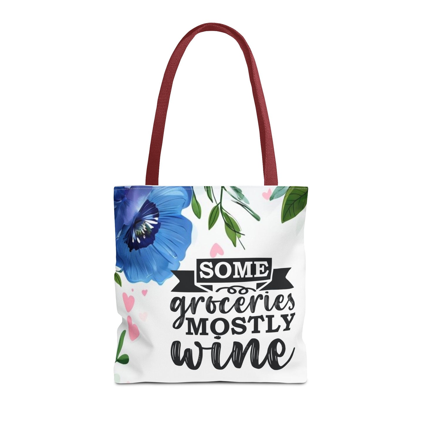 Grocery and Wine Lover Tote Bag,