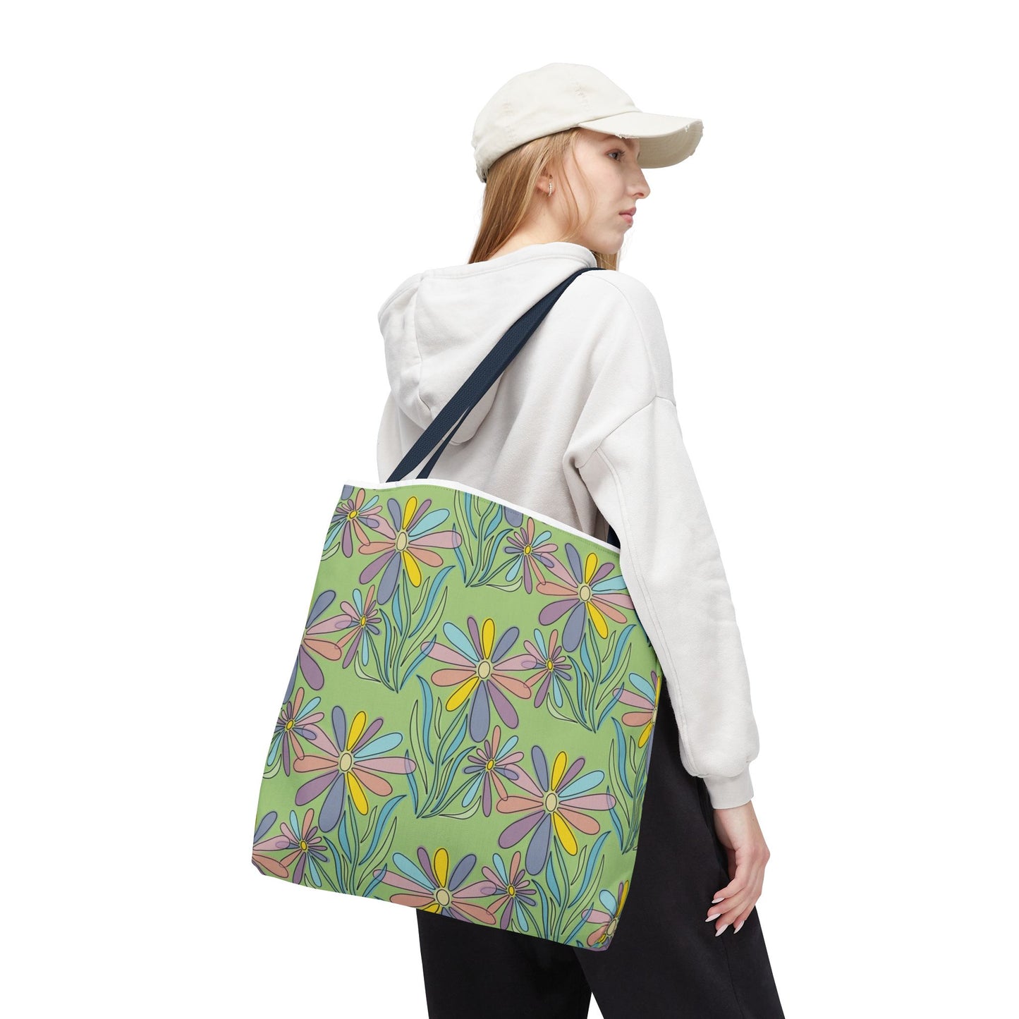 Floral Pattern Tote Bag, Gift for Garden Lovers
