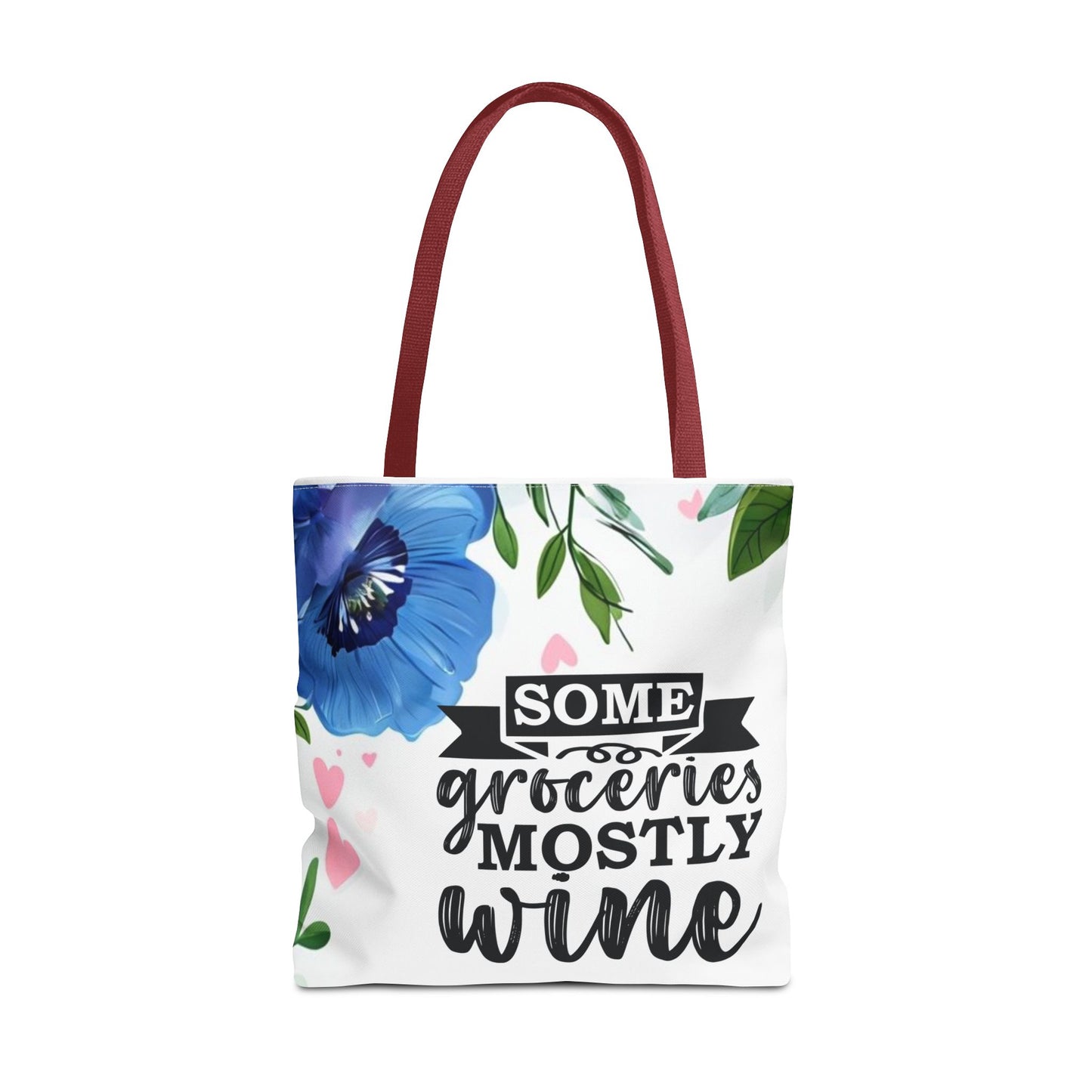 Grocery and Wine Lover Tote Bag,