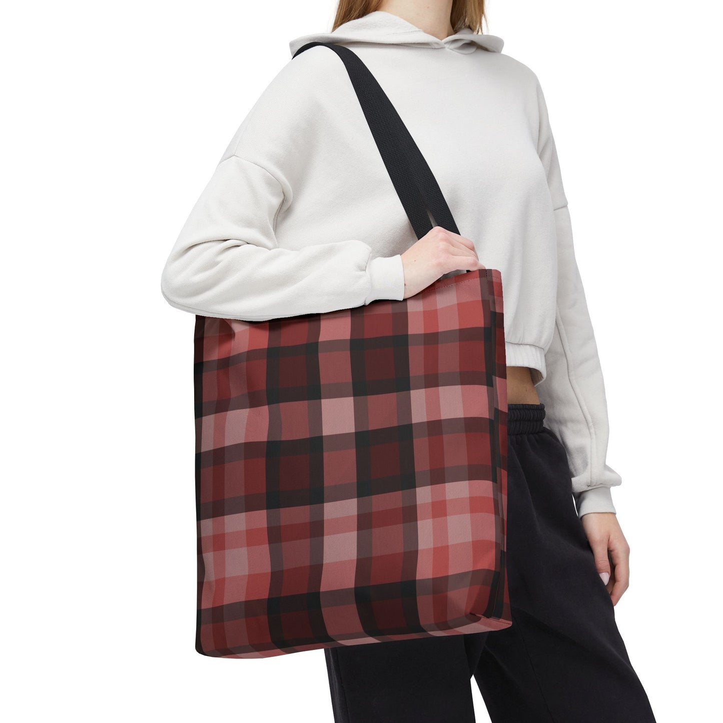 Cozy Plaid Tote Bag, Perfect for Fashionistas