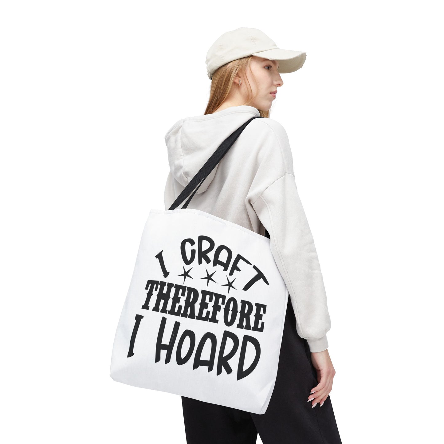 Craft Lover Tote Bag, I Craft Therefore I Hoard