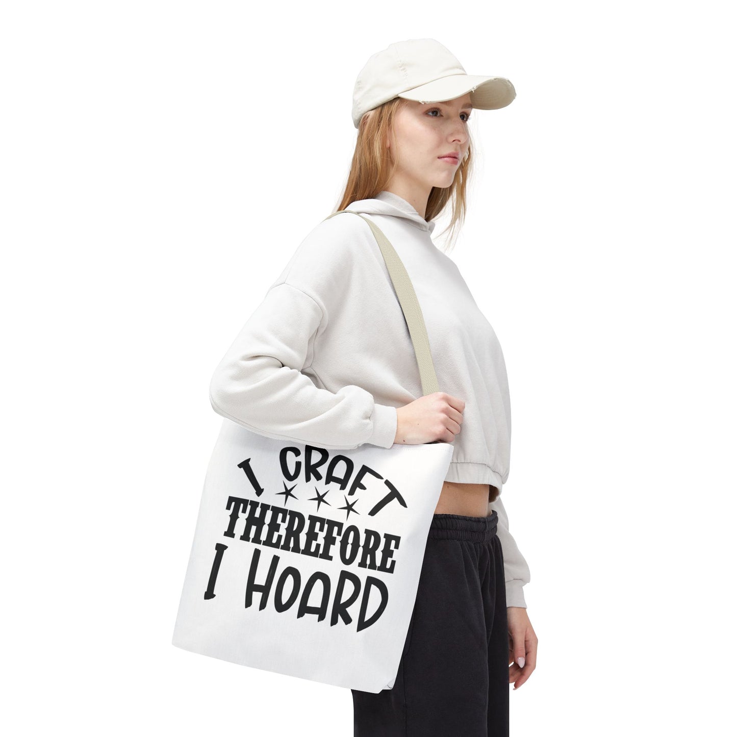 Craft Lover Tote Bag, I Craft Therefore I Hoard