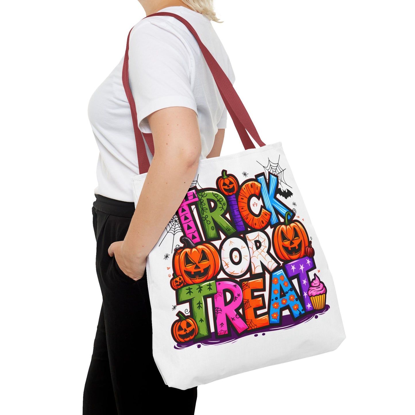 Halloween Trick or Treat Tote Bag, Spooky Gift