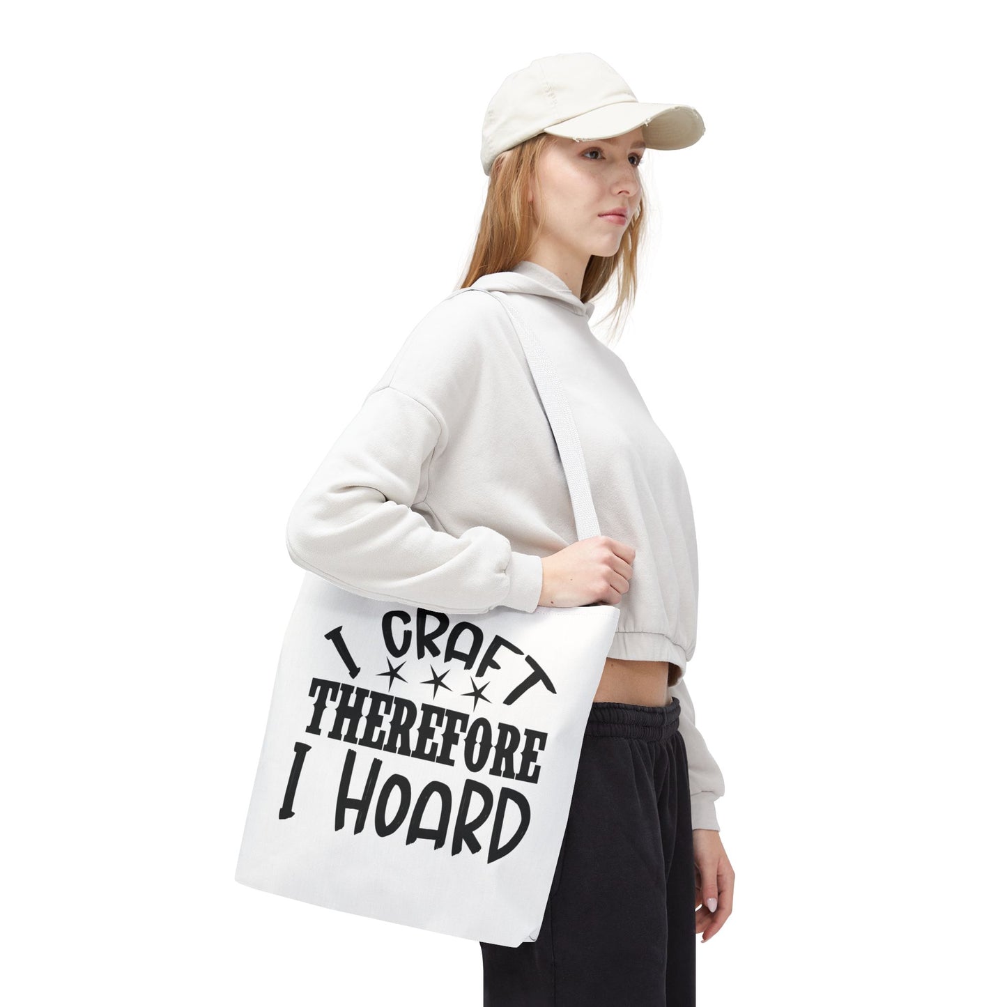 Craft Lover Tote Bag, I Craft Therefore I Hoard