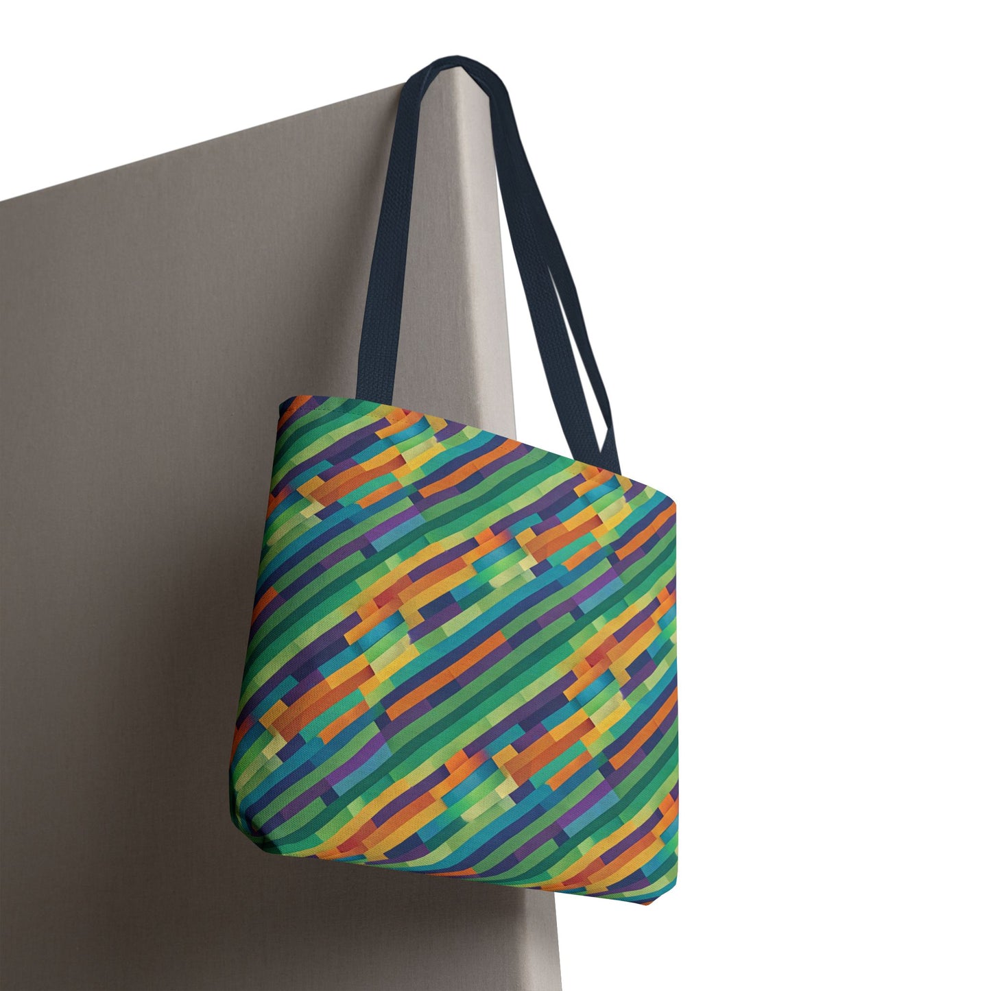 Vibrant Striped Tote Bag