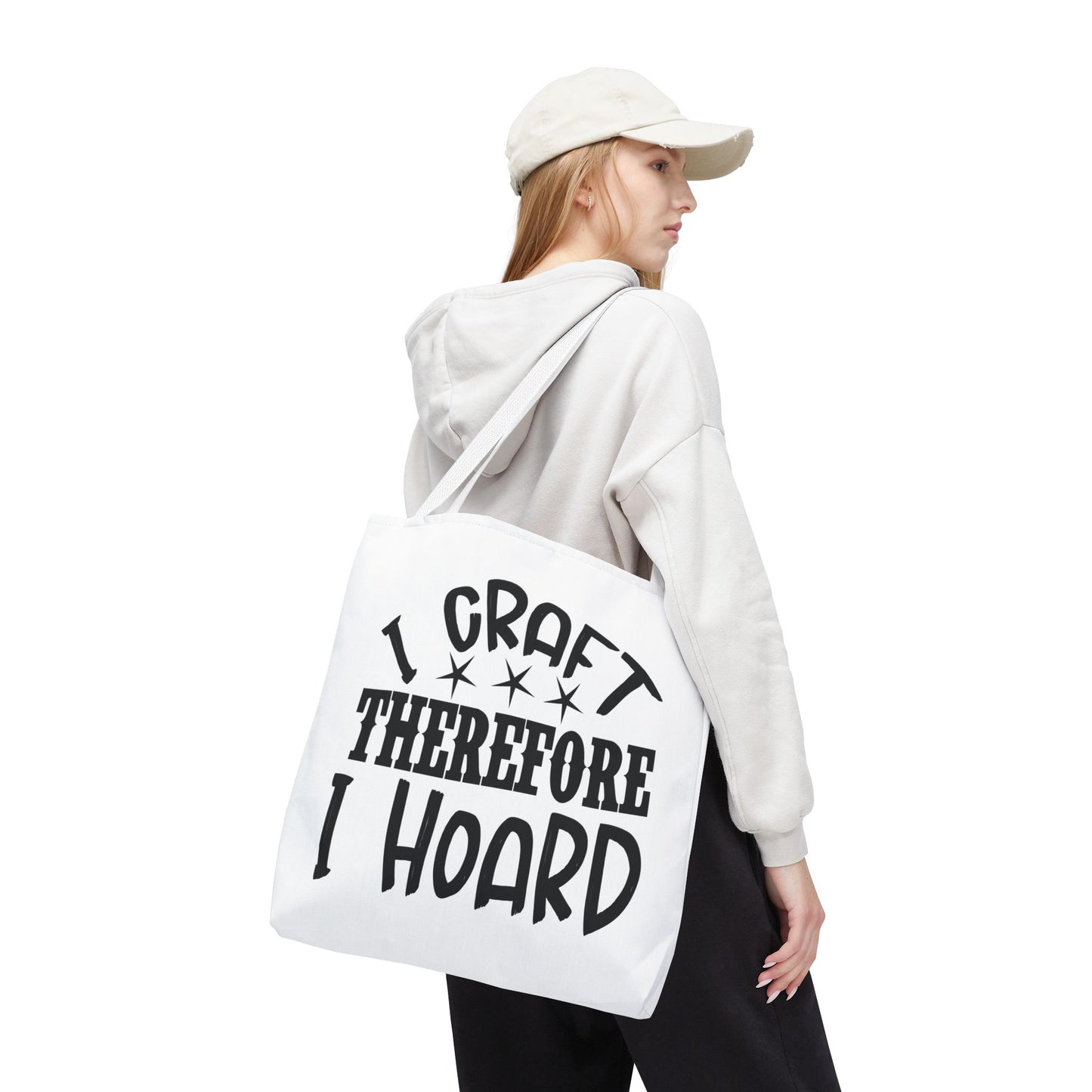 Craft Lover Tote Bag, I Craft Therefore I Hoard