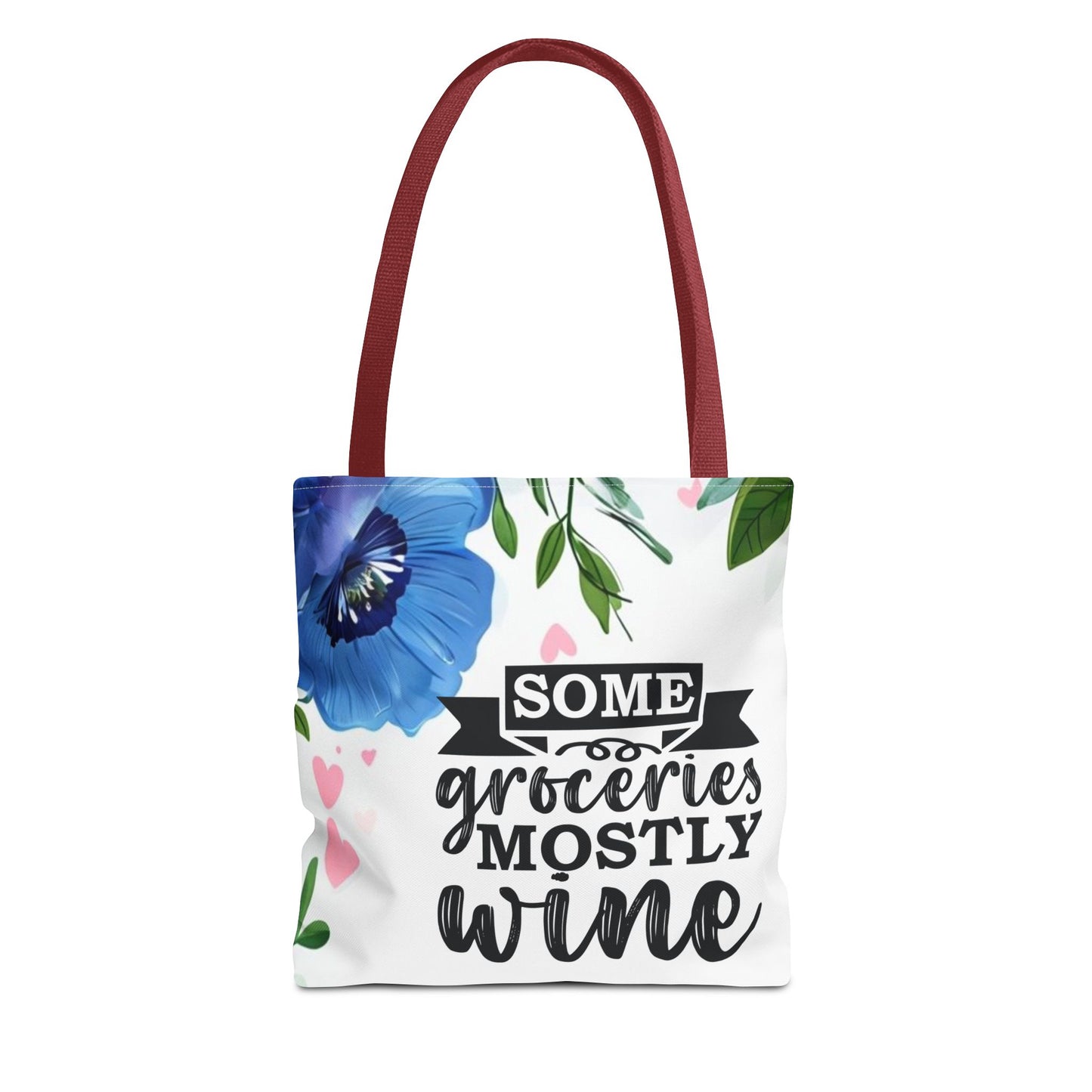 Grocery and Wine Lover Tote Bag,