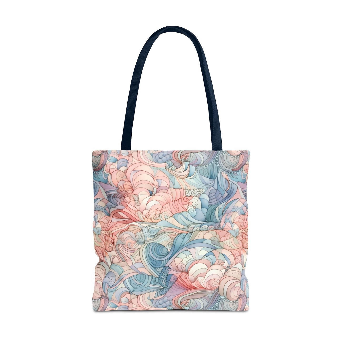 Artistic Tote Bag with a Colorful Swirl Design