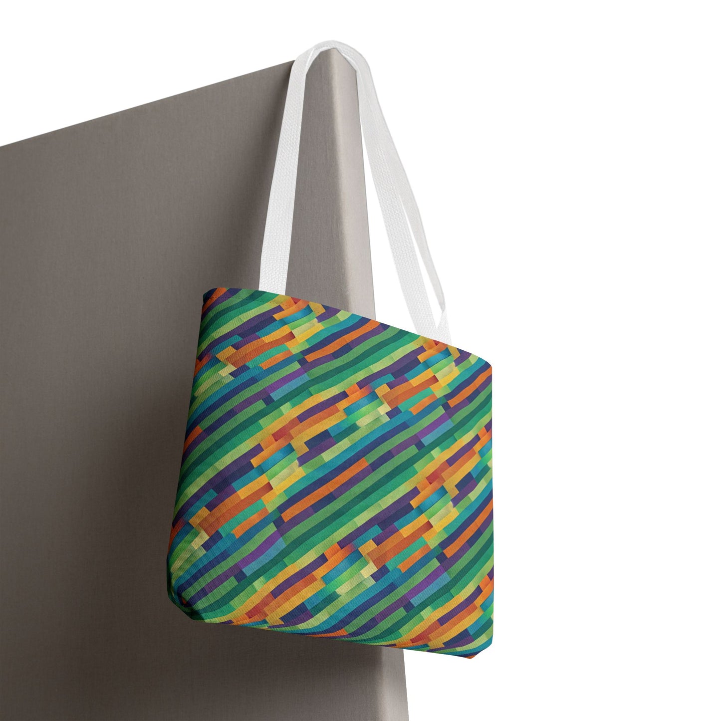 Vibrant Striped Tote Bag