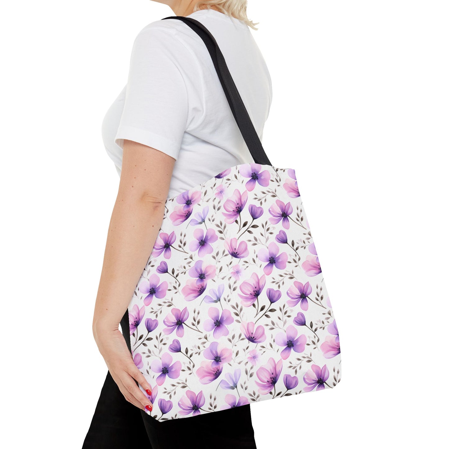 Watercolor Floral Tote Bag