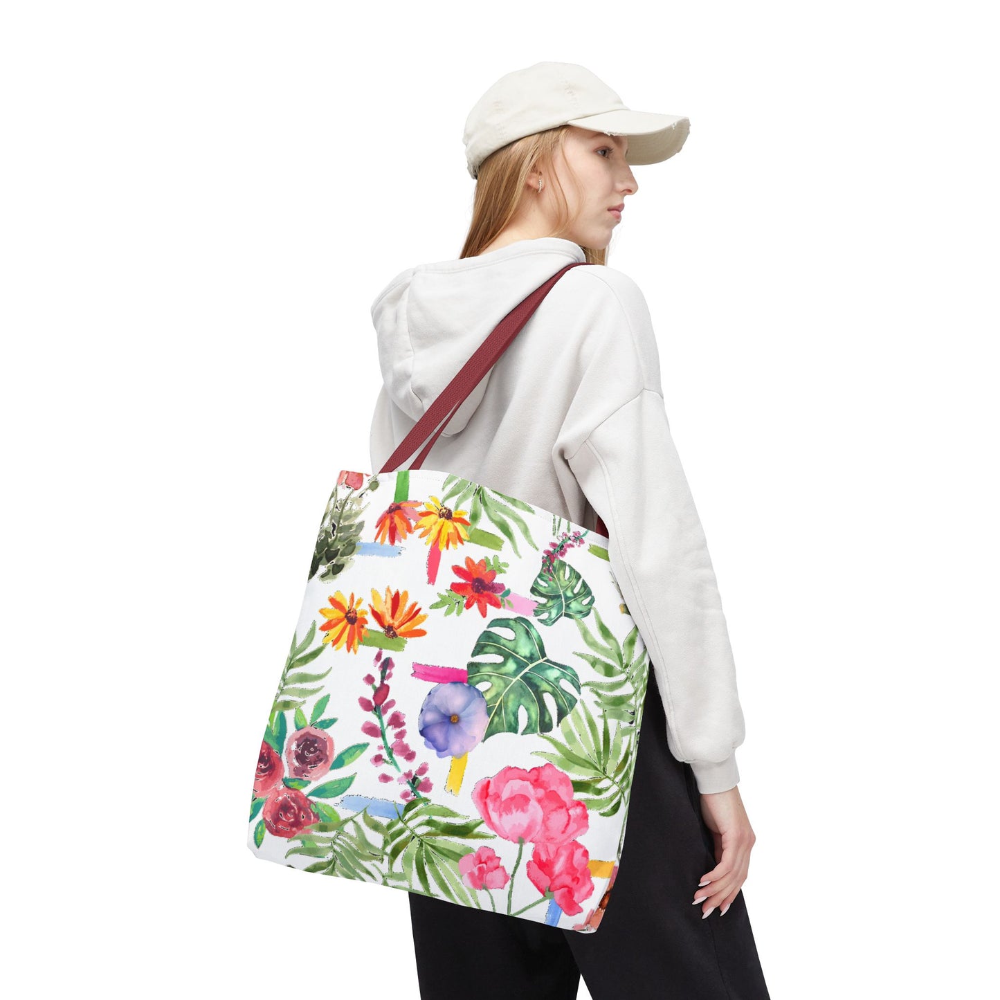 Floral Print Tote Bag
