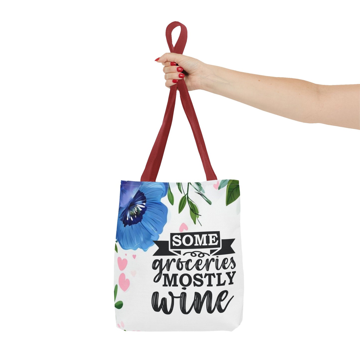 Grocery and Wine Lover Tote Bag,