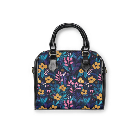 Colorful Floral Shoulder Handbag