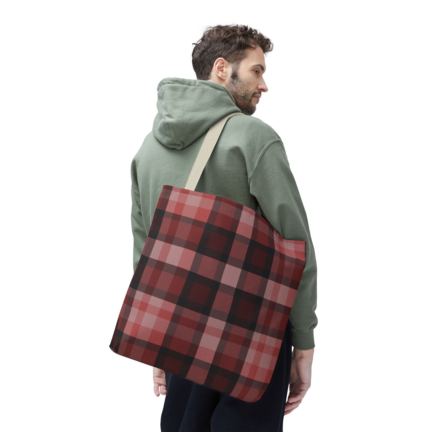 Cozy Plaid Tote Bag, Perfect for Fashionistas