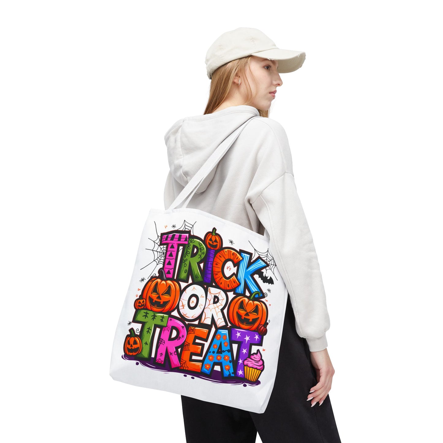 Halloween Trick or Treat Tote Bag, Spooky Gift