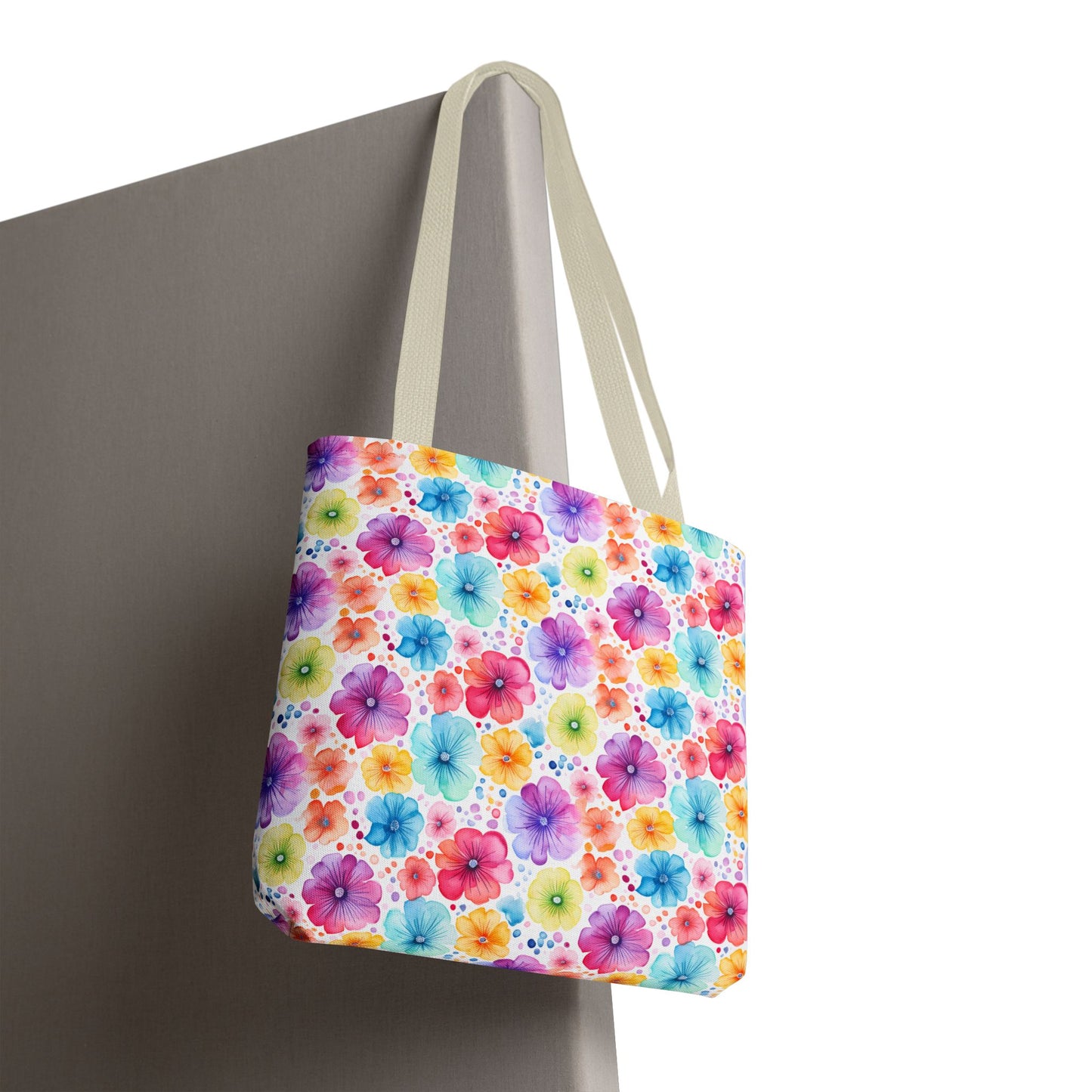 Vibrant Floral Tote Bag, Perfect Gift for Mother's Day, Bright Summer Accessory