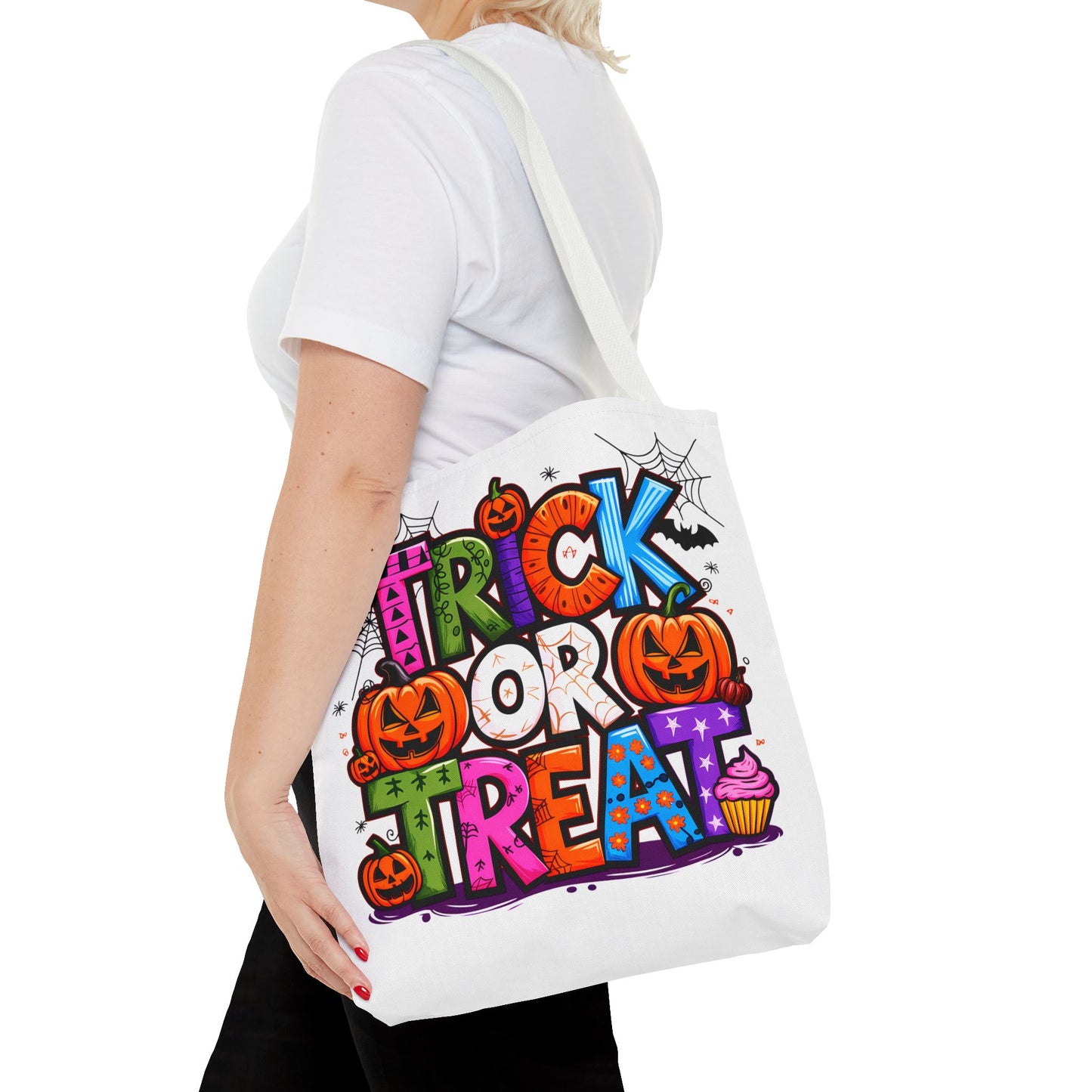 Halloween Trick or Treat Tote Bag, Spooky Gift