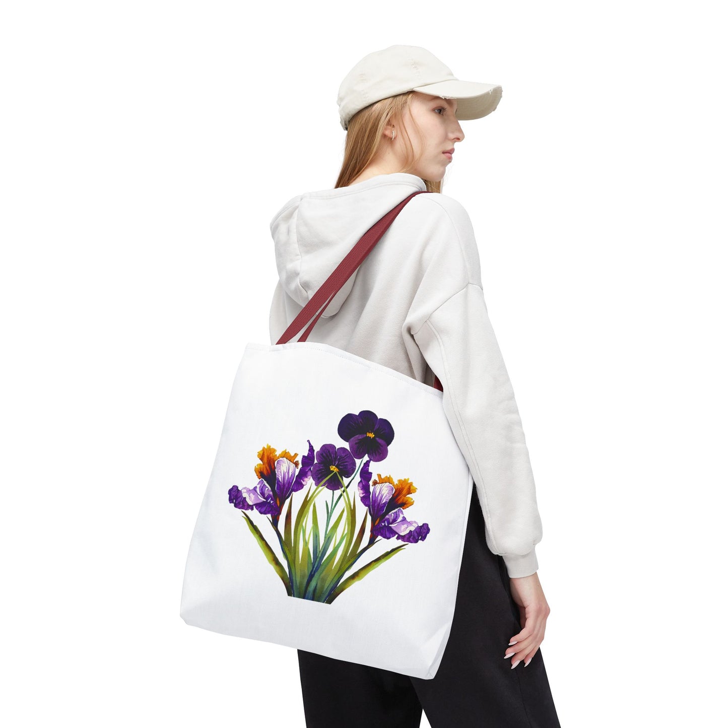 Floral Tote Bag, Reusable Grocery Tote