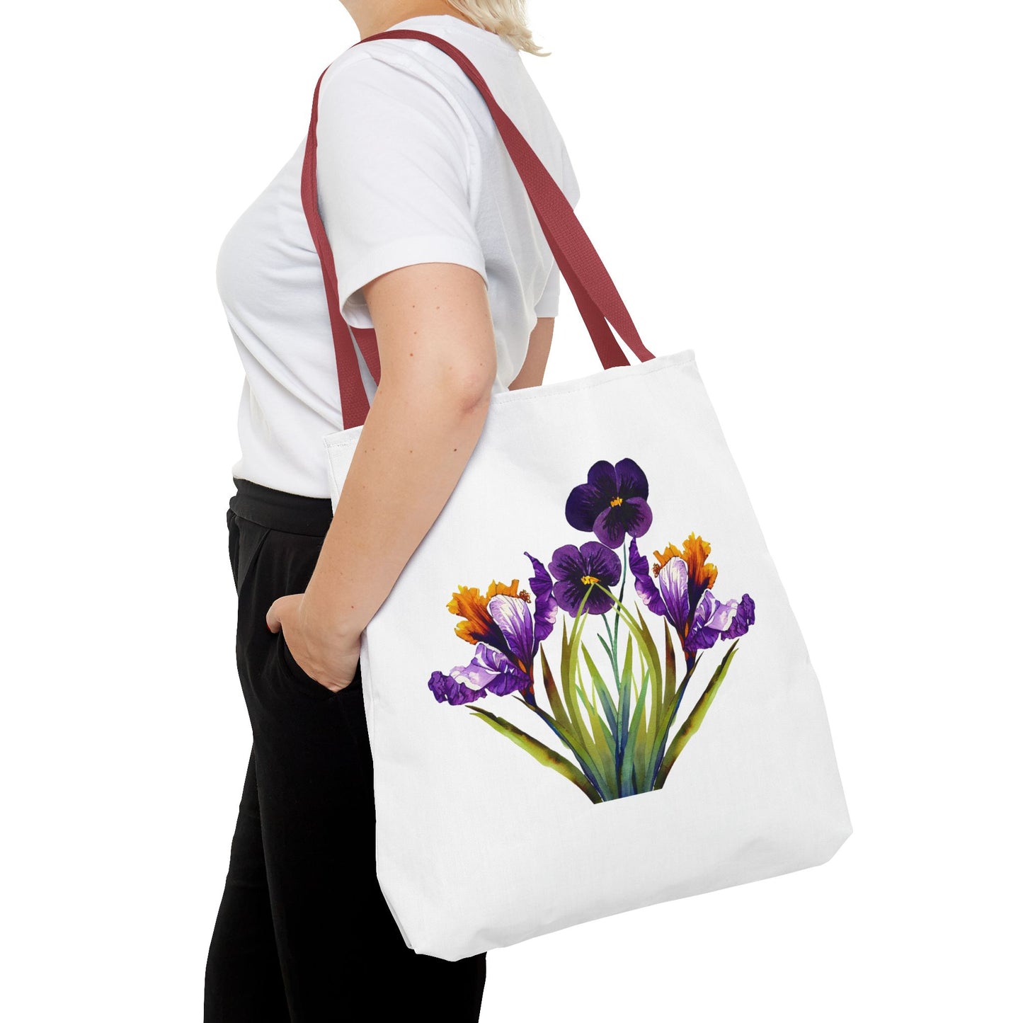 Floral Tote Bag, Reusable Grocery Tote