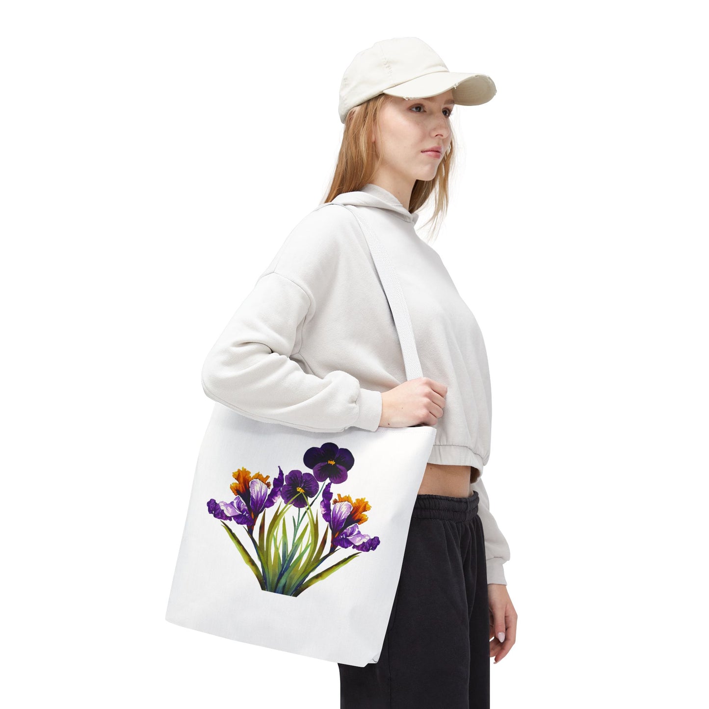 Floral Tote Bag, Reusable Grocery Tote
