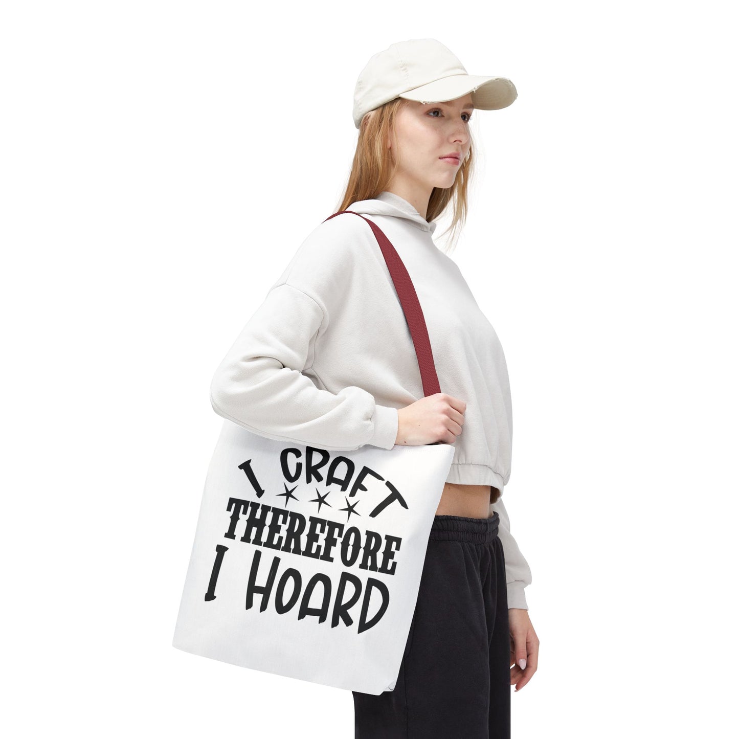 Craft Lover Tote Bag, I Craft Therefore I Hoard