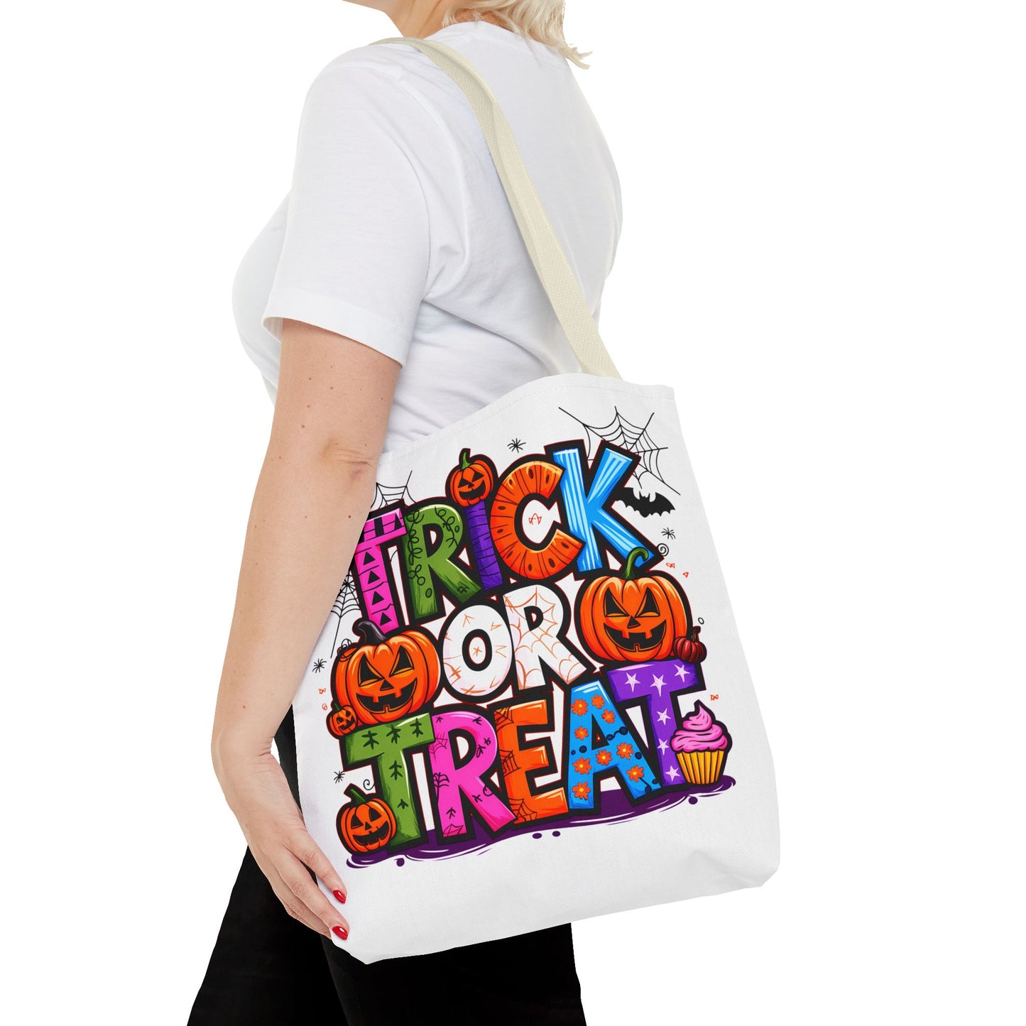 Halloween Trick or Treat Tote Bag, Spooky Gift