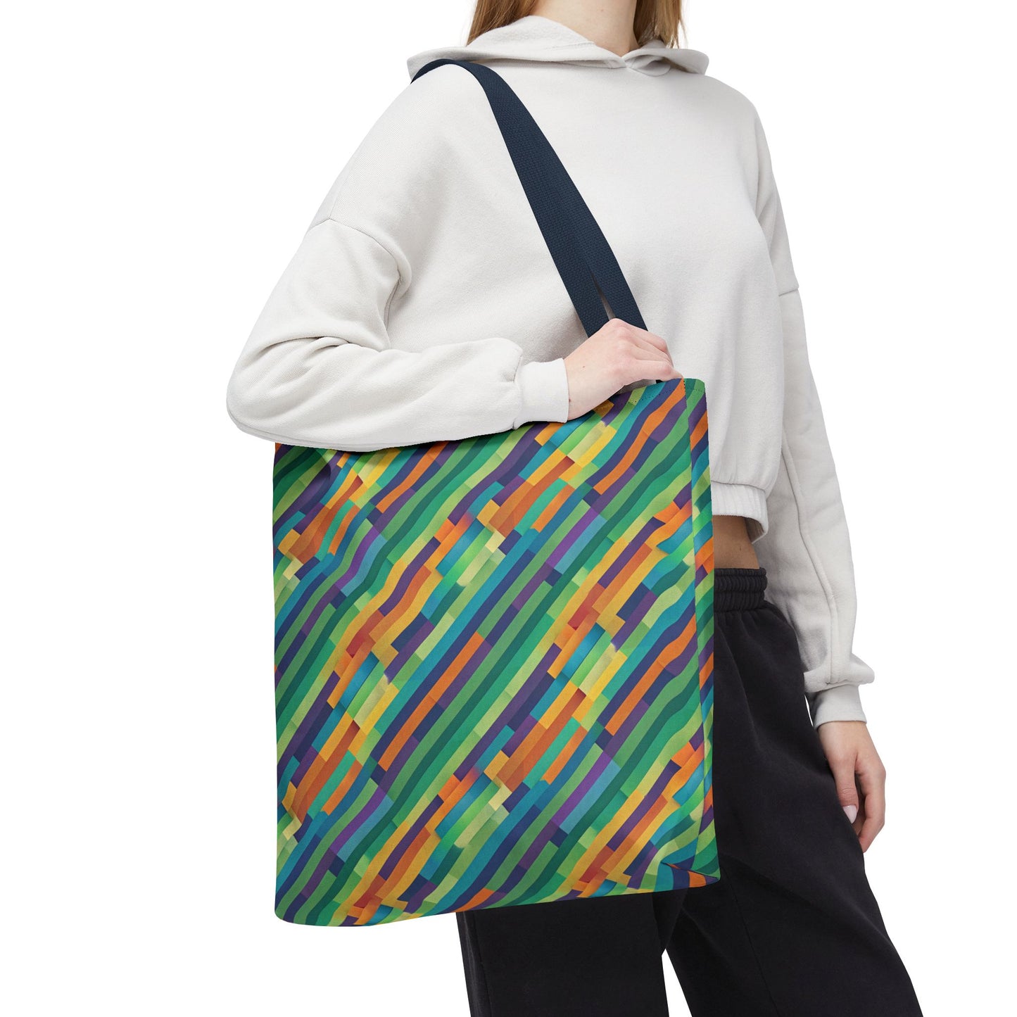Vibrant Striped Tote Bag