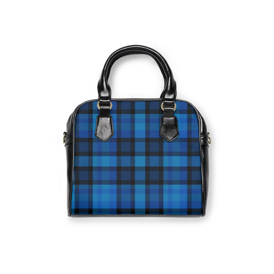 Stylish Plaid Shoulder Handbag