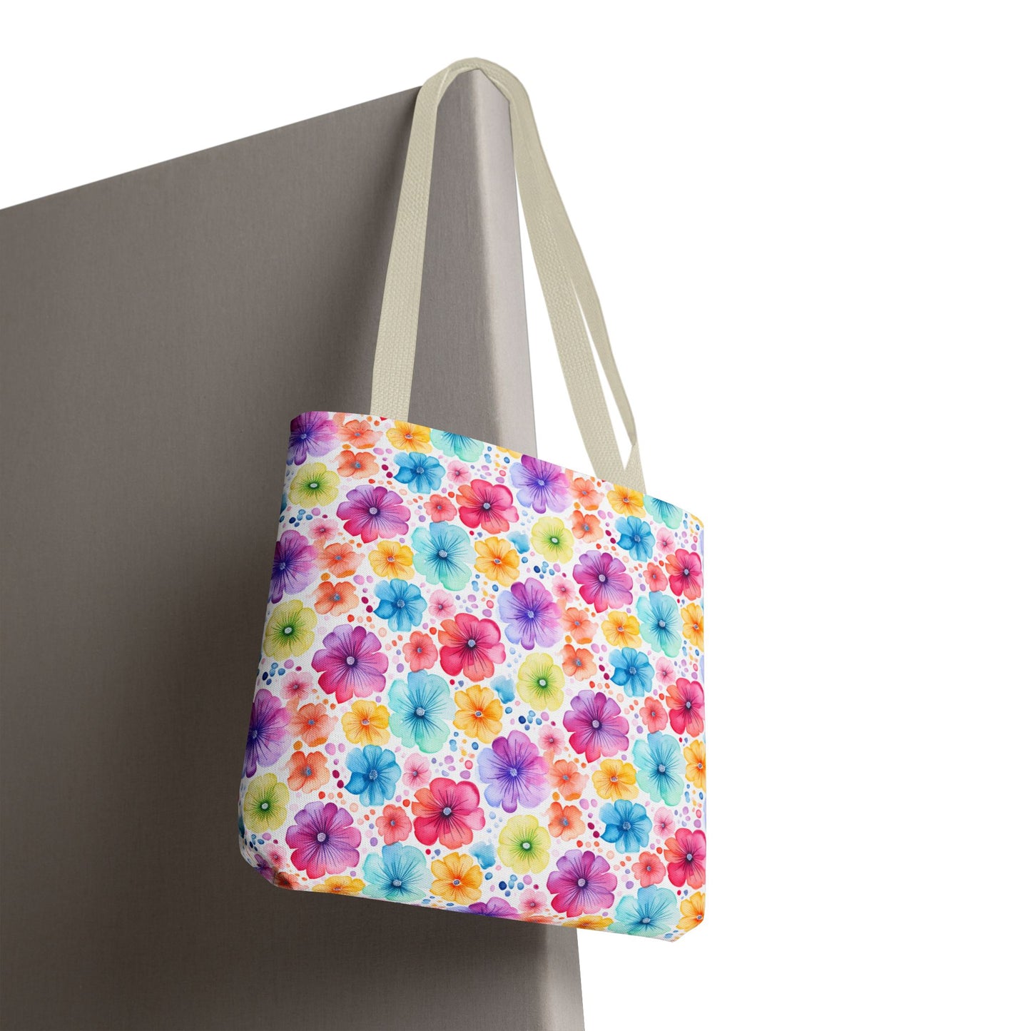Vibrant Floral Tote Bag, Perfect Gift for Mother's Day, Bright Summer Accessory