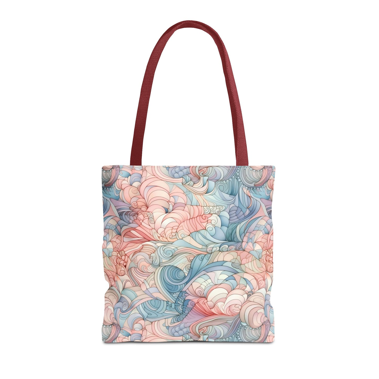 Artistic Tote Bag with a Colorful Swirl Design