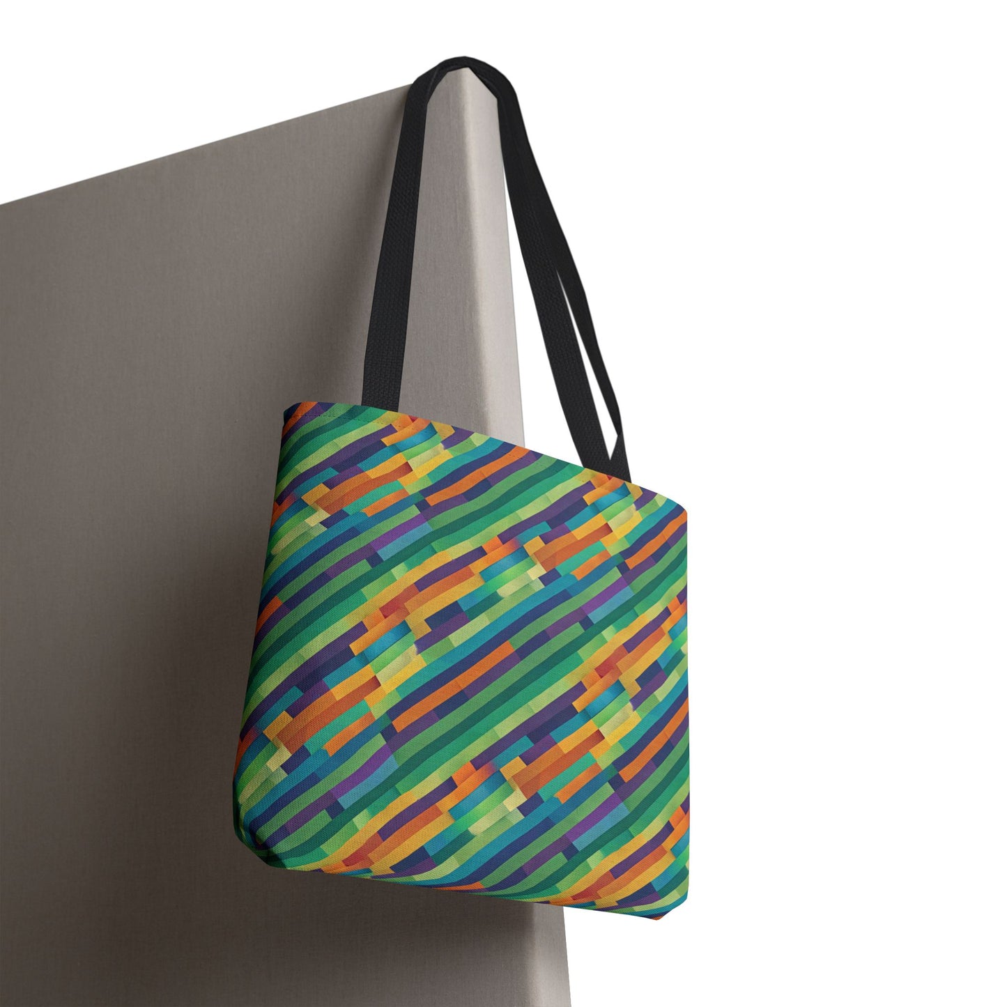 Vibrant Striped Tote Bag