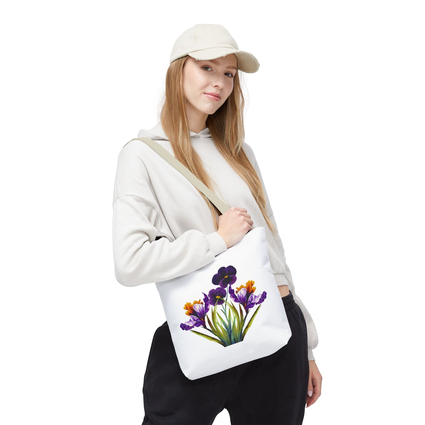 Floral Tote Bag, Reusable Grocery Tote
