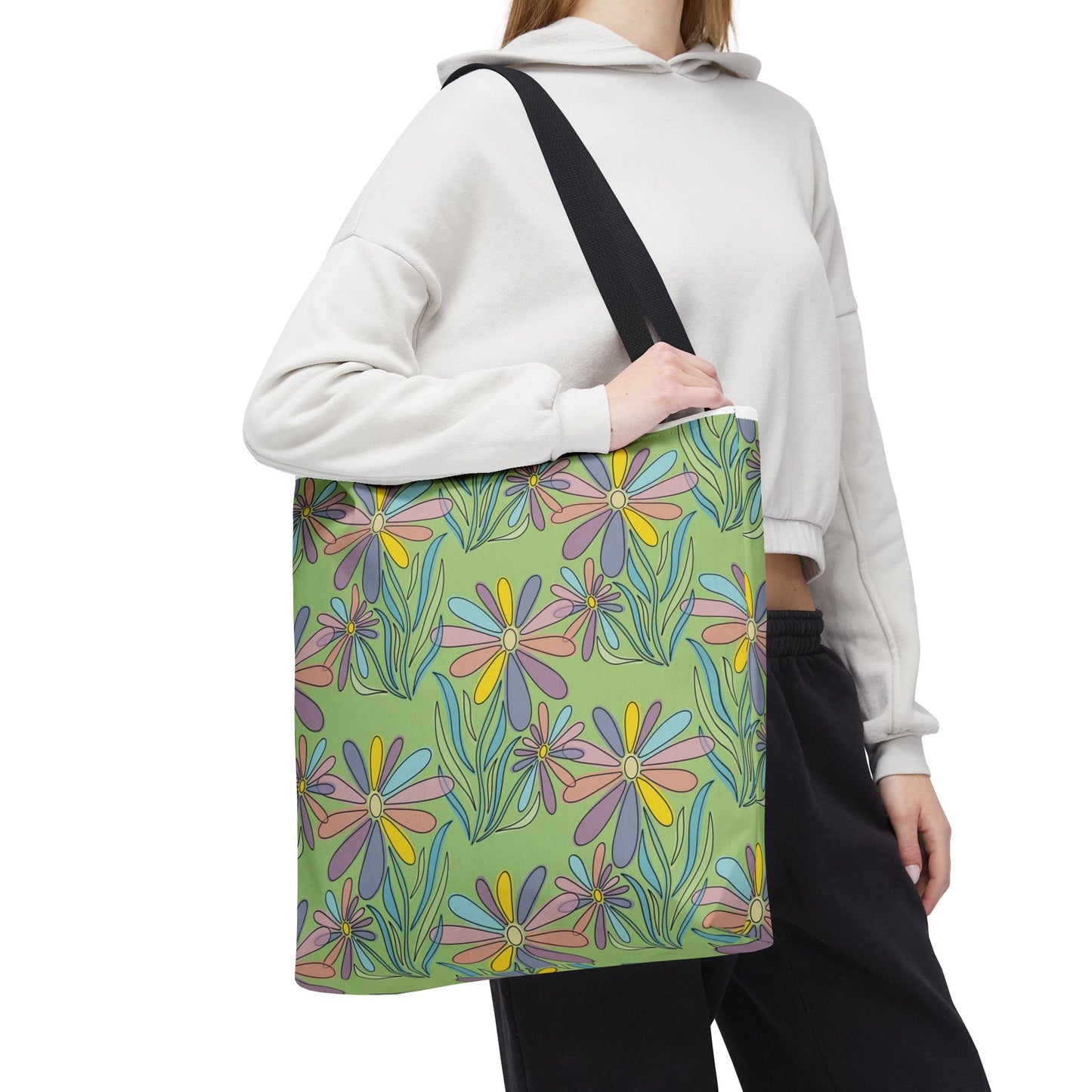 Floral Pattern Tote Bag, Gift for Garden Lovers