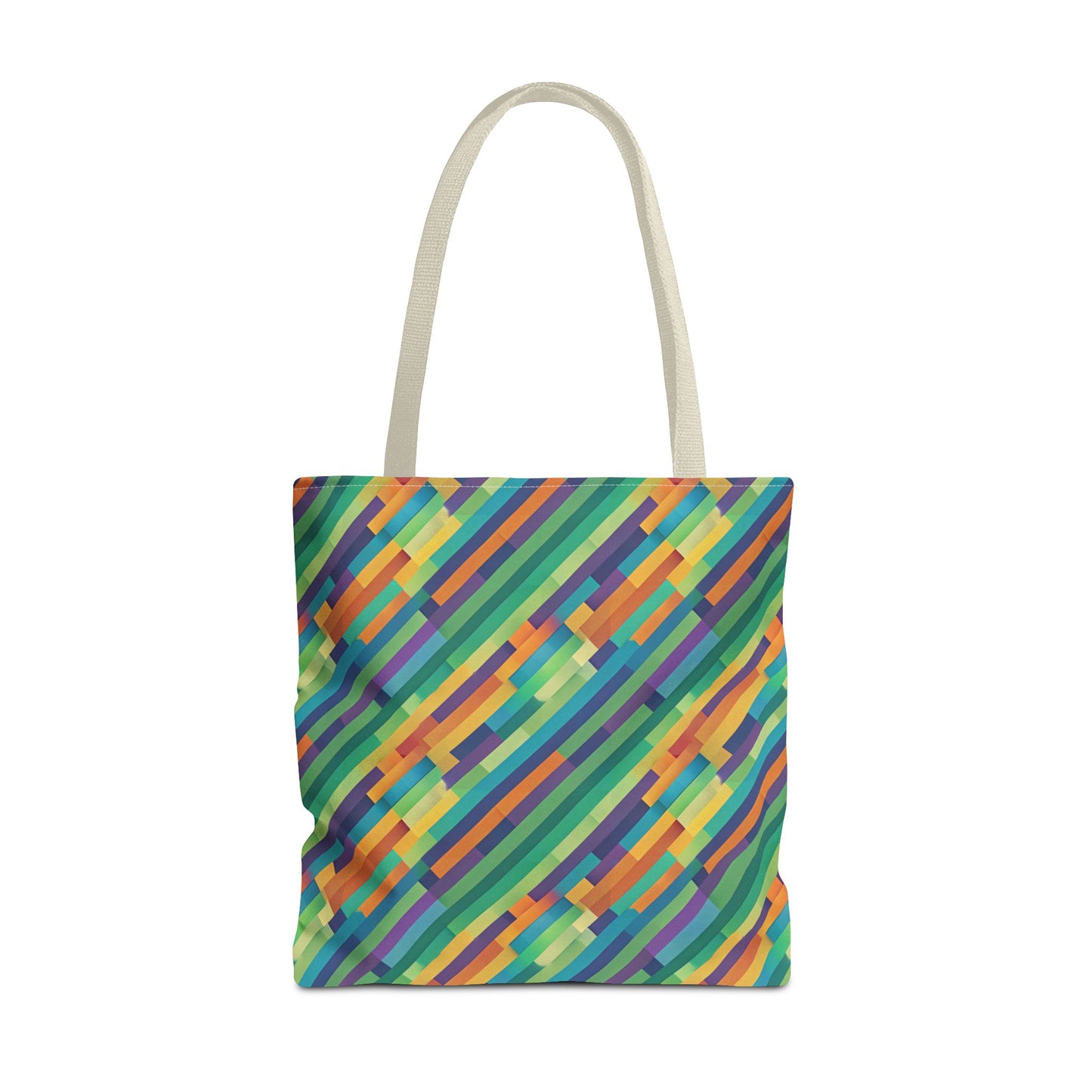 Vibrant Striped Tote Bag