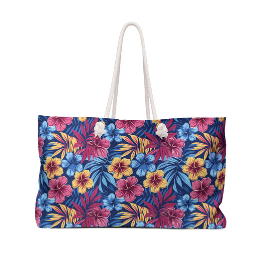 Tropical Floral Weekender Bag or Beach Tote