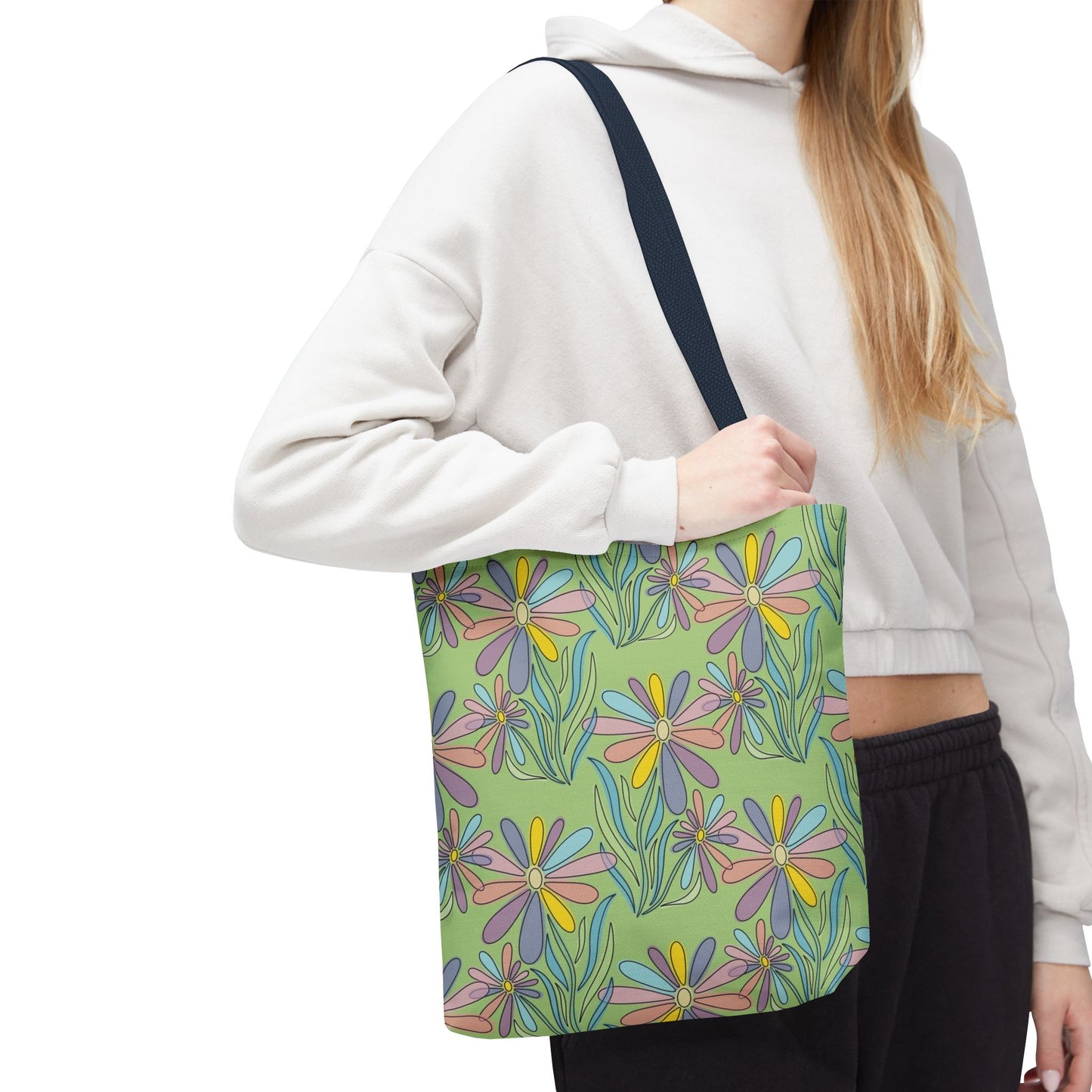 Floral Pattern Tote Bag, Gift for Garden Lovers