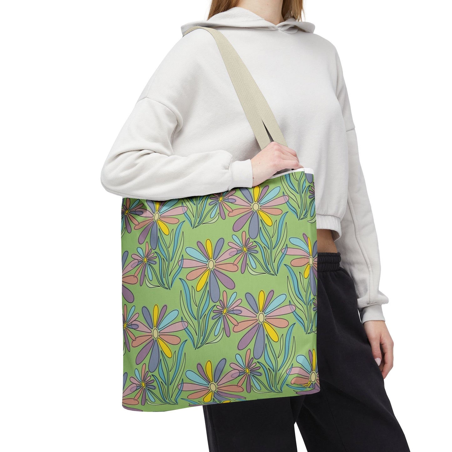 Floral Pattern Tote Bag, Gift for Garden Lovers
