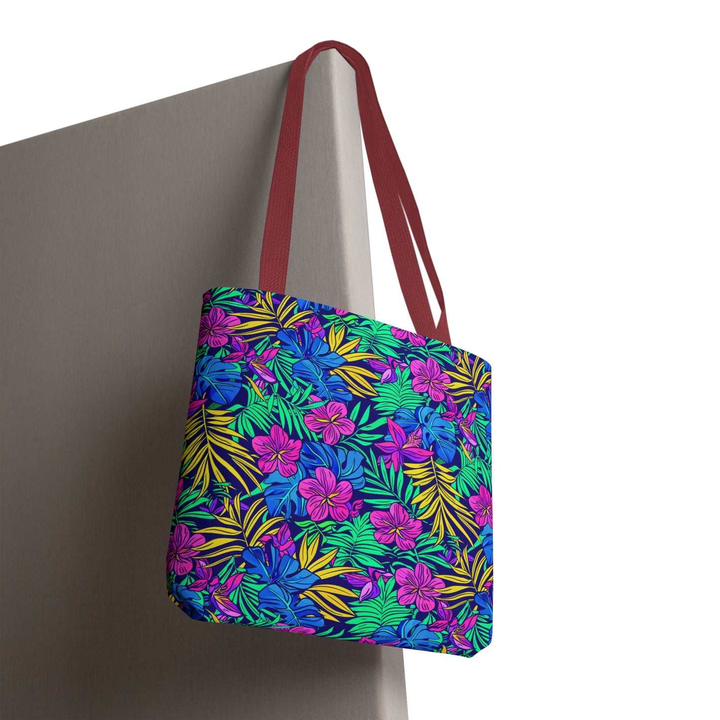 Tropical Floral Tote Bag, Beach Bag, Shopping Tote