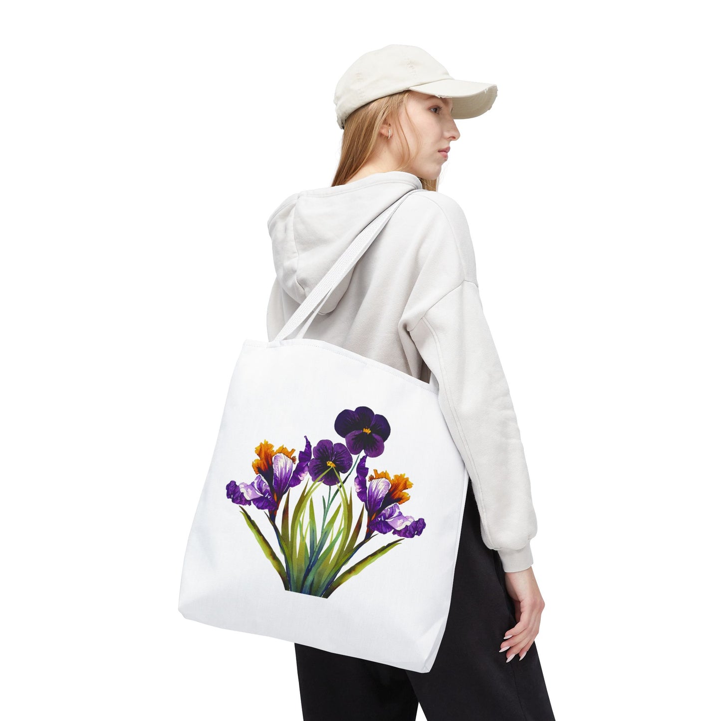 Floral Tote Bag, Reusable Grocery Tote