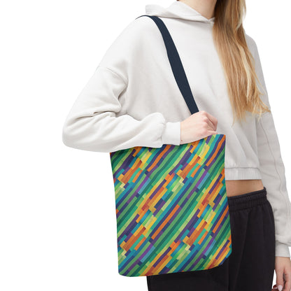 Vibrant Striped Tote Bag