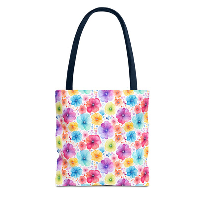Vibrant Floral Tote Bag, Perfect Gift for Mother's Day, Bright Summer Accessory