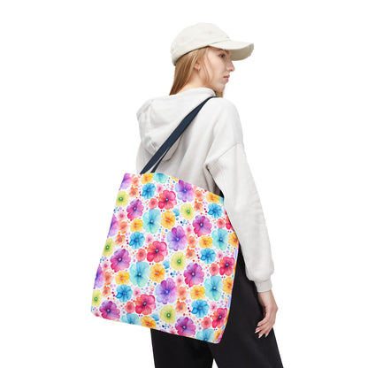 Vibrant Floral Tote Bag, Perfect Gift for Mother's Day, Bright Summer Accessory