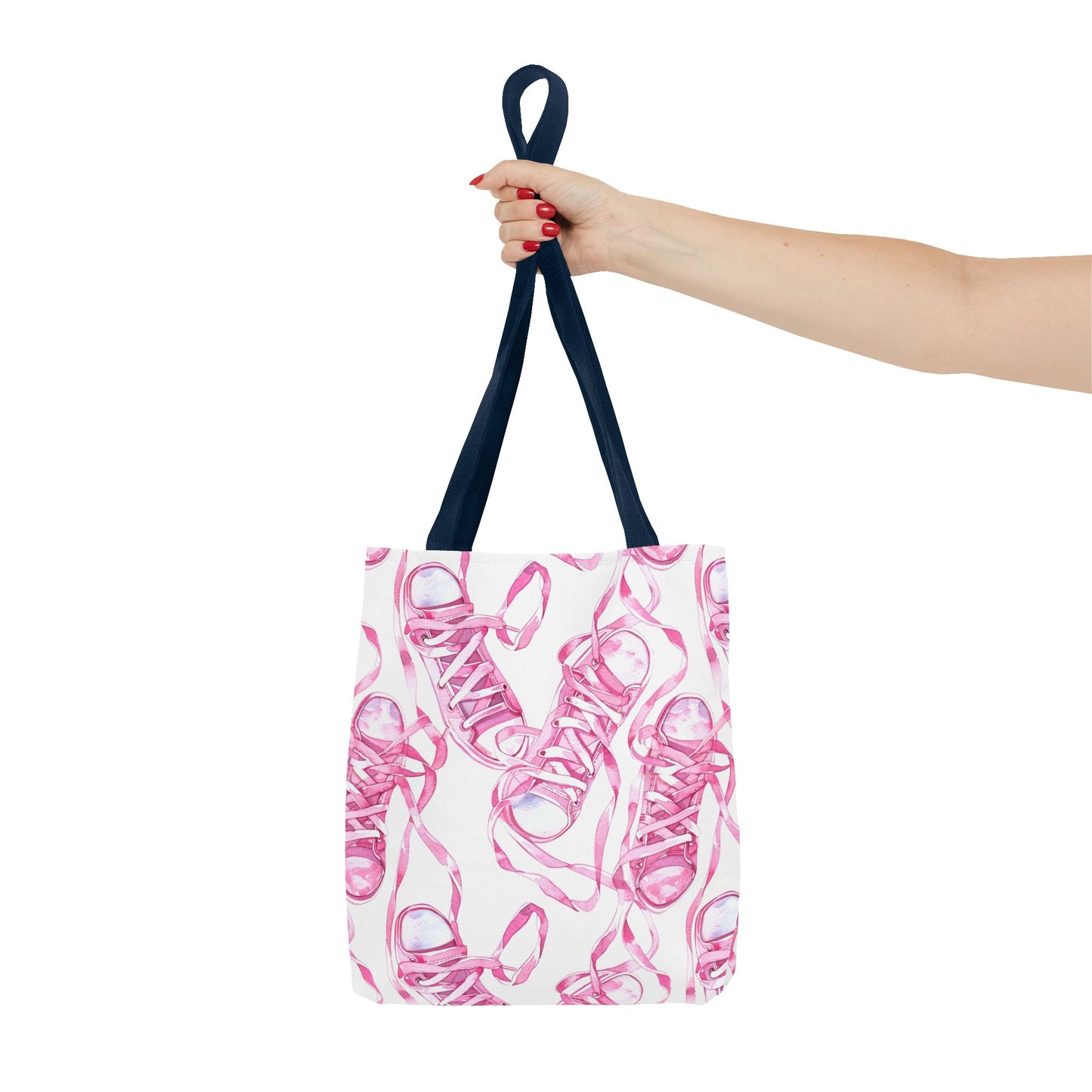 Cute Pink Sneakers Tote Bag for the Sports Lover
