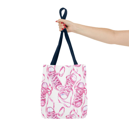 Cute Pink Sneakers Tote Bag for the Sports Lover